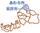 坂井市とあわら市 地図