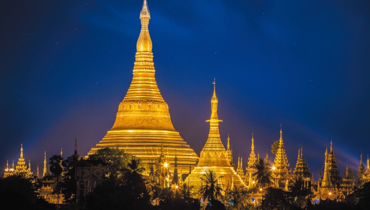 ミャンマーの夜景