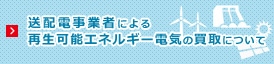 送配電事業者による再生可能エネルギー電気の買取について