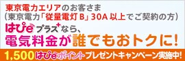 東京電力エリアにお住まいのお客さま！電気料金がお安くなるチャンス！！関西電力の料金メニューはぴeプラス