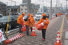 姫路マラソンでのボランティア活動(兵庫県姫路市)