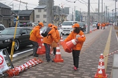 姫路マラソンでのボランティア活動（兵庫県姫路市）