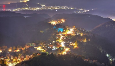 吉野山 紅葉ライトアップ