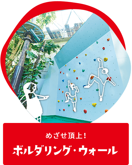 めざせ頂上!ボルダリング・ウォール