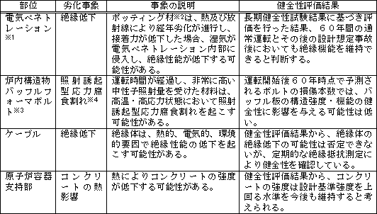 ［高経年化技術評価の例]