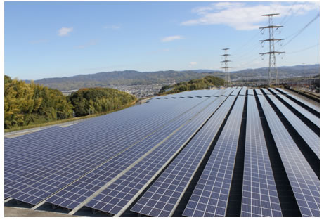 けいはんな太陽光発電所の外観