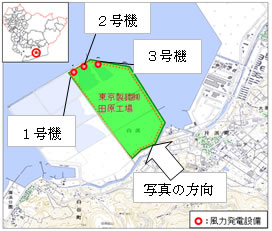 発電所の位置図