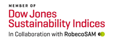 MEMBER OF Dow Jones Sustainability Indices In Collaboration with RobecoSAM