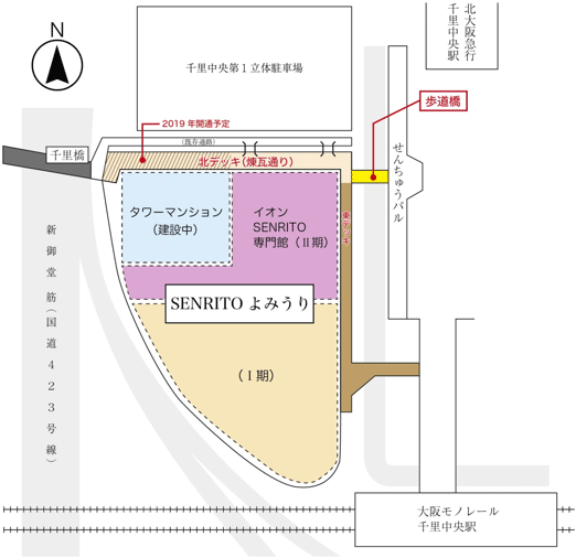 SENRITOよみうり　マップ