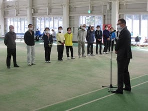 高畠所長による開会挨拶の様子