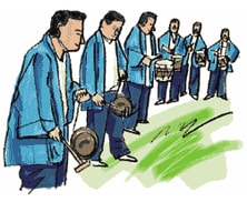 父子六斎念仏（父子）