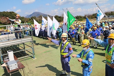 ３,４号機定期検査決起大会（4月3日）