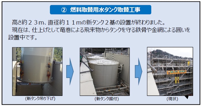 ②燃料取替用水タンク取替工事