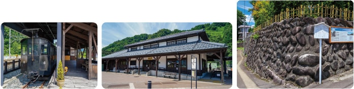 テキ6形電気機関車 勝山駅舎 七里壁