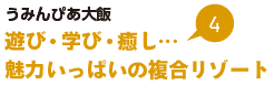 うみんぴあ大飯　遊び・学び・癒し…魅力いっぱいの複合リゾート