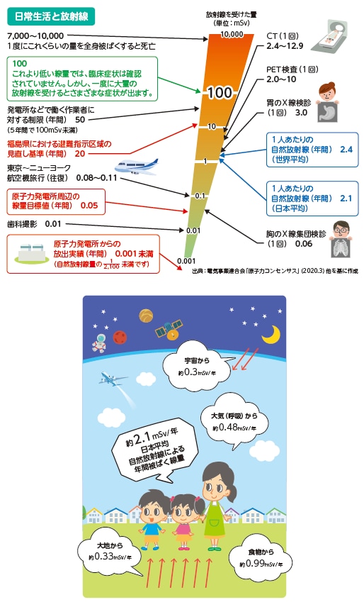 日常生活と放射線