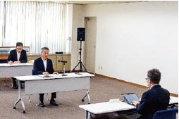 杉本知事に報告する森社長（2024年9月）