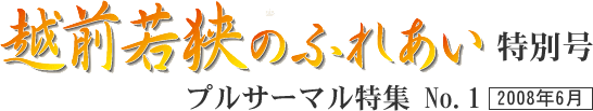 越前若狭のふれあい　特別号　プルサーマル特集No.1　2008年6月