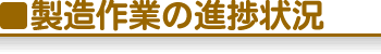 製造作業の進捗状況