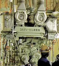 非常用予備発電機（非常用ディーゼル発電機）