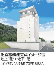 免震事務棟完成イメージ図