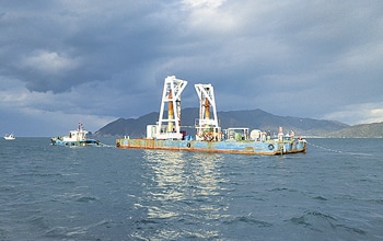 小浜湾での海上音波探査