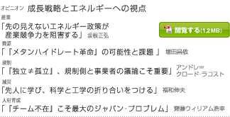 成長戦略とエネルギーへの視点