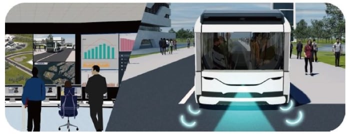 モビリティが完全電動化された未来を体感できる 画像制作：関西電力・OSAKA Metro