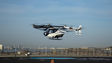 大阪・関西万博でのデモ飛行　©SkyDrive
