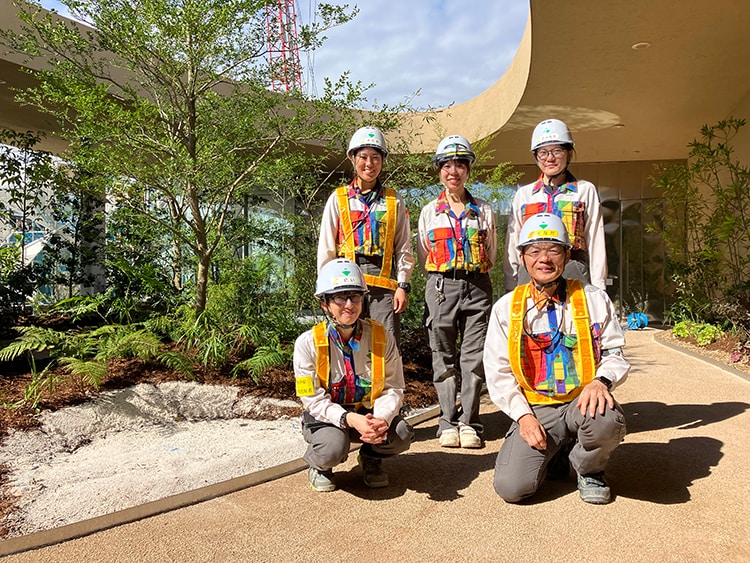 ウーマンズ パビリオンの施工管理チーム