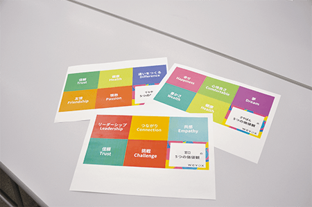 価値観を知り相互理解に繫がるコミュニケーションツールを導入