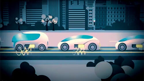走行中給電システムのイメージ