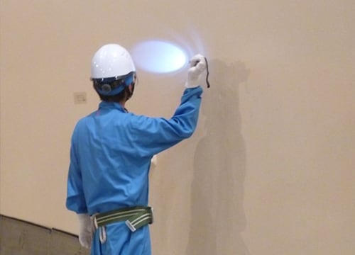 目視確認の様子