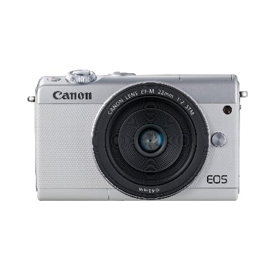 Canon EOS M100（ホワイト）・EF-M15-45 IS STM レンズキット ミラーレスカメラ
