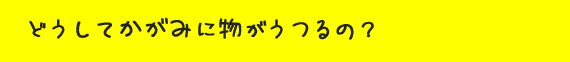 どうしてかがみに物がうつるの？