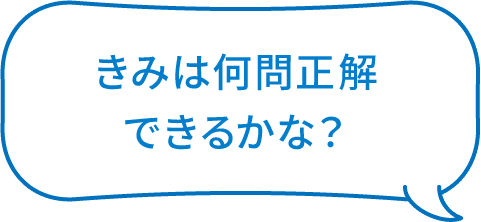 きみは何問正解できるかな?