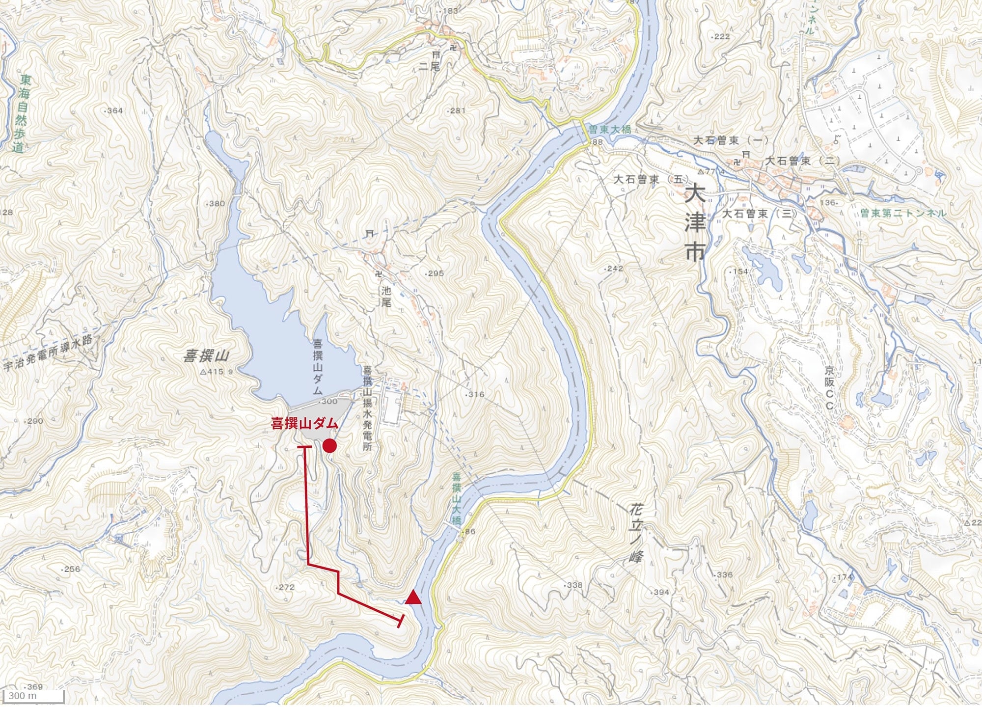 2.喜撰山ダム