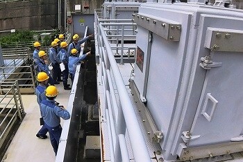 防潮ゲート設備の点検(水力関係)