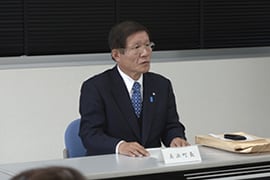 地元を代表してご意見をいただいた、美浜町長・山口治太郎氏
