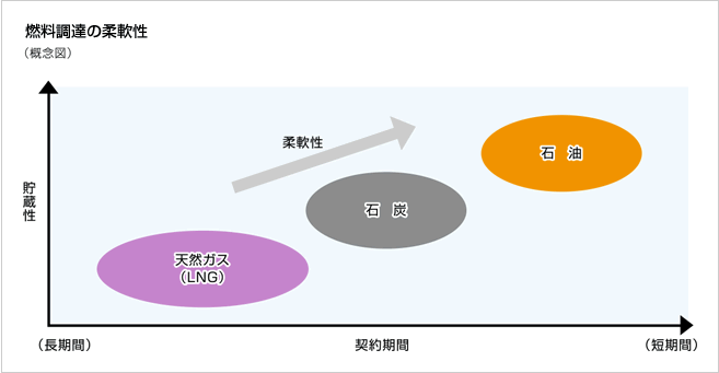 燃料調達の柔軟性（概念図）