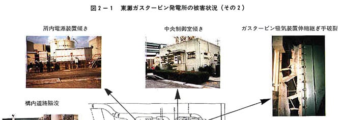 東灘ガスタービン発電所の被害状況（その2）