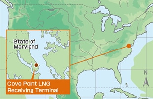 Cove Point LNG located in the U.S. state of Maryland