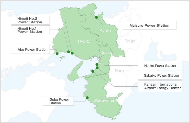 Kansai Electric Power’s Thermal Power Stations