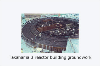 Takahama 3 reactor building groundwork