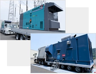 Air-cooled emergency generators