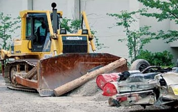 Deployment of Rubble Removal Heavy Machines
