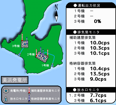 美浜発電所の運転状況  リアルタイム表示