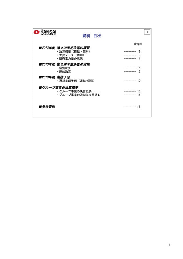 資料　目次