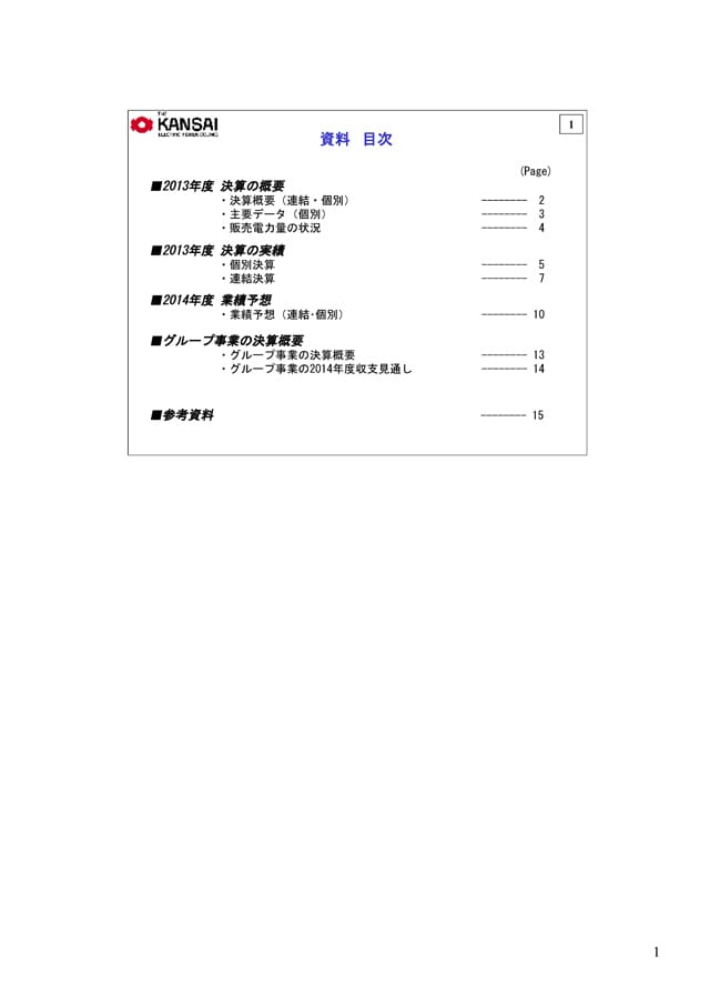 資料　目次