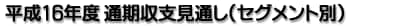 平成16年度 通期収支見通し（セグメント別）